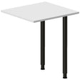 Ergoff Skrivebord, tilbyg DNA Lys grå 600x600 mm I-ben Sort – Skrivebordstilbyg (billede 1)