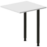 Ergoff Skrivebord, tilbyg DNA Lys grå 600x600 mm I-ben Sort – Skrivebordstilbyg (billede 1)