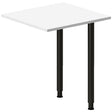 Ergoff Skrivebord, tilbyg DNA Hvid 600x600mm I-ben Sort – Skrivebordstilbyg (billede 1)
