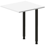 Ergoff Skrivebord, tilbyg DNA Hvid 600x600mm I-ben Sort – Skrivebordstilbyg (billede 1)