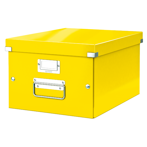 Arkivboks Click&Store mellem gul