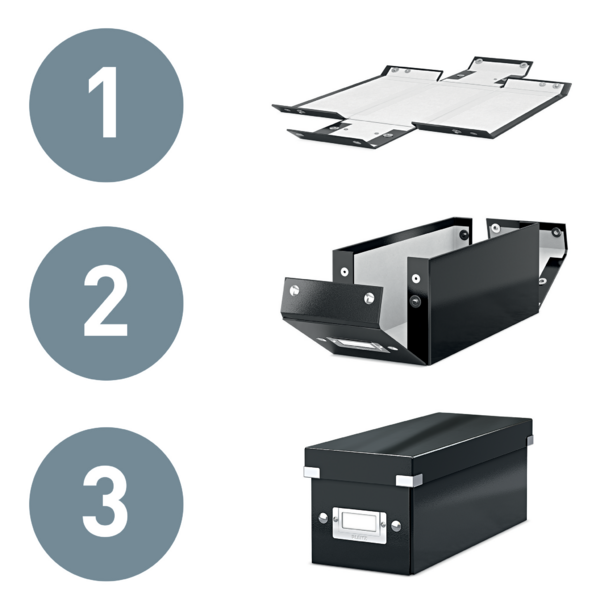 Arkivboks Click&Store mellem gul