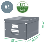 Arkivboks Click&Store mellem gul