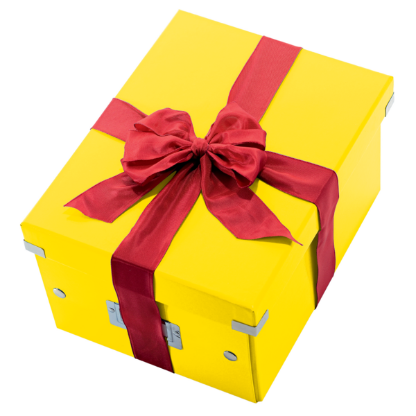 Arkivboks Click&Store mellem gul
