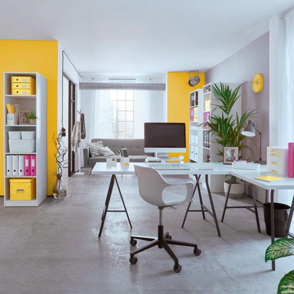 Arkivboks Click&Store mellem gul