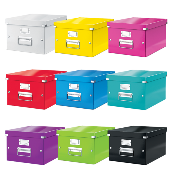 Arkivboks Click&Store mellem gul