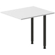 Ergoff Skrivebord, tilbyg DNA Lys grå 800x600 mm I-ben Sort – Skrivebordstilbyg (billede 1)