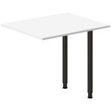 Ergoff Skrivebord, tilbyg DNA Hvid 800x600mm I-ben Sort – Skrivebordstilbyg (billede 1)