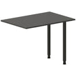 Ergoff Skrivebord, tilbyg DNA Antracit 1000x600 mm I-ben Sort – Skrivebordstilbyg (billede 1)