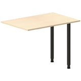 Ergoff Skrivebord, tilbyg DNA Birk 1000x600 mm I-ben Sort – Skrivebordstilbyg (billede 1)