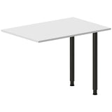 Ergoff Skrivebord, tilbyg DNA Lys grå 1000x600 mm I-ben Sort – Skrivebordstilbyg (billede 1)