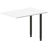 Ergoff Skrivebord, tilbyg DNA Hvid 1000x600mm I-ben Sort – Skrivebordstilbyg (billede 1)