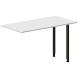 Ergoff Skrivebord, tilbyg DNA Lys grå 1200x600 mm I-ben Sort – Skrivebordstilbyg (billede 1)