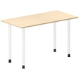 Ergoff Skrivebord DNA, Birk 1200x600 mm I-ben/Hvid – Skriveborde (billede 1)