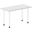 Ergoff Skrivebord DNA, Lysgrå 1200x600 mm I-ben/Hvid – Skriveborde (billede 1)