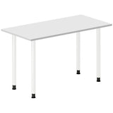 Ergoff Skrivebord DNA, Lysgrå 1200x600 mm I-ben/Hvid – Skriveborde (billede 1)