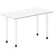 Ergoff Skrivebord DNA, Hvid 1200x600mm I-ben/Hvid – Skriveborde (billede 1)