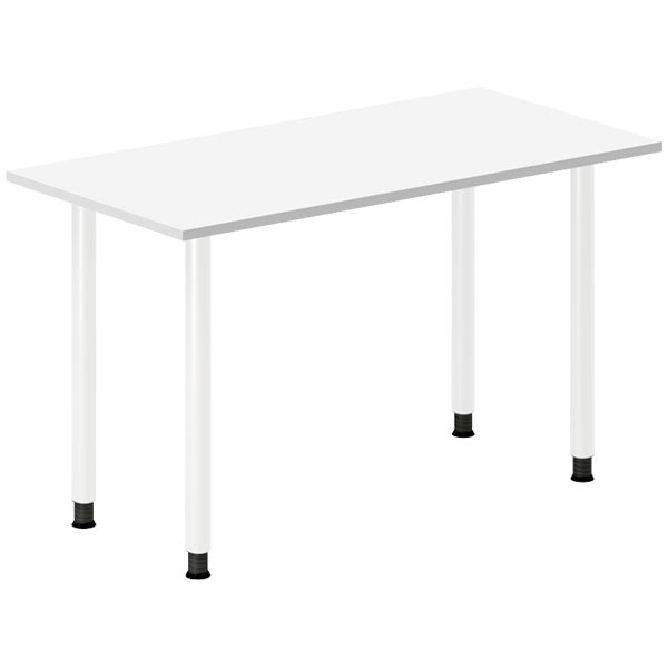 Ergoff Skrivebord DNA, Hvid 1200x600mm I-ben/Hvid – Skriveborde (billede 1)