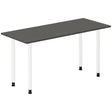 Ergoff Skrivebord DNA, Antracit 1400x600 mm I-ben/Hvid – Skriveborde (billede 1)