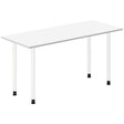 Ergoff Skrivebord DNA, Hvid 1400x600mm I-ben/Hvid – Skriveborde (billede 1)