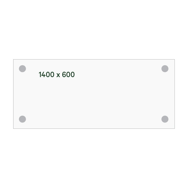 Ergoff Skrivebord DNA, Hvid 1400x600mm I-ben/Hvid – Skriveborde (billede 2)