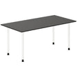 Ergoff Skrivebord DNA, Antracit 1600x800 mm I-ben/Hvid – Skriveborde (billede 1)