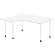 Ergoff Skrivebord DNA, Hvid 1600x1200mm Venstre I-ben/Hvid – Skriveborde (billede 1)