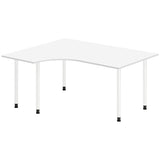 Ergoff Skrivebord DNA, Hvid 1600x1200mm Venstre I-ben/Hvid – Skriveborde (billede 1)