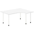 Ergoff Skrivebord DNA, Hvid 1600x1200mm Højre I-ben/Hvid – Skriveborde (billede 1)