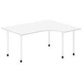 Ergoff Skrivebord DNA, Hvid 1600x1200mm Højre I-ben/Hvid – Skriveborde (billede 1)