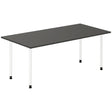Ergoff Skrivebord DNA, Antracit 1800x800 mm I-ben/Hvid – Skriveborde (billede 1)