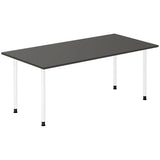 Ergoff Skrivebord DNA, Antracit 1800x800 mm I-ben/Hvid – Skriveborde (billede 1)