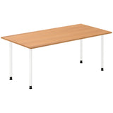 Skrivebord DNA, Bøg 1800x800 mm I-ben/Hvid