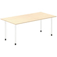 Ergoff Skrivebord DNA, Birk 1800x800 mm I-ben/Hvid – Skriveborde (billede 1)
