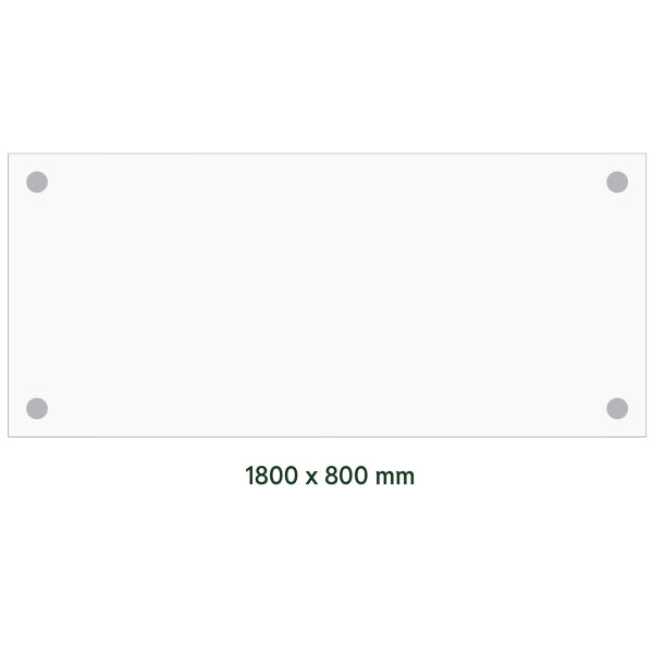 Ergoff Skrivebord DNA, Birk 1800x800 mm I-ben/Hvid – Skriveborde (billede 2)