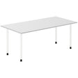Ergoff Skrivebord DNA, Lysgrå 1800x800 mm I-ben/Hvid – Skriveborde (billede 1)