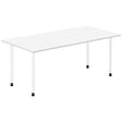 Ergoff Skrivebord DNA, Hvid 1800x800mm I-ben/Hvid – Skriveborde (billede 1)