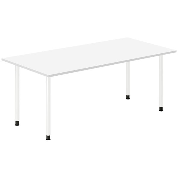 Ergoff Skrivebord DNA, Hvid 1800x800mm I-ben/Hvid – Skriveborde (billede 1)