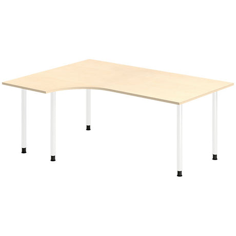Skrivebord DNA, Birk 1800x1200 mm Venstre I-ben/Hvid – image 1
