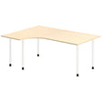 Ergoff Skrivebord DNA, Birk 1800x1200 mm Venstre I-ben/Hvid – Skriveborde (billede 1)