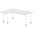 Ergoff Skrivebord DNA, Hvid 1800x1200mm Venstre I-ben/Hvid – Skriveborde (billede 1)