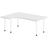 Ergoff Skrivebord DNA, Hvid 1800x1200mm Venstre I-ben/Hvid – Skriveborde (billede 1)