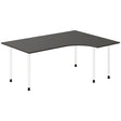 Ergoff Skrivebord DNA, Antracit 1800x1200 mm Højre I-ben/Hvid – Skriveborde (billede 1)