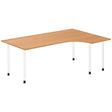 Skrivebord DNA, Bøg 2000x1200 mm Højre I-ben/Hvid