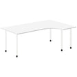 Ergoff Skrivebord DNA, Hvid 2000x1200mm Højre I-ben/Hvid – Skriveborde (billede 1)