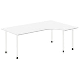 Ergoff Skrivebord DNA, Hvid 2000x1200mm Højre I-ben/Hvid – Skriveborde (billede 1)