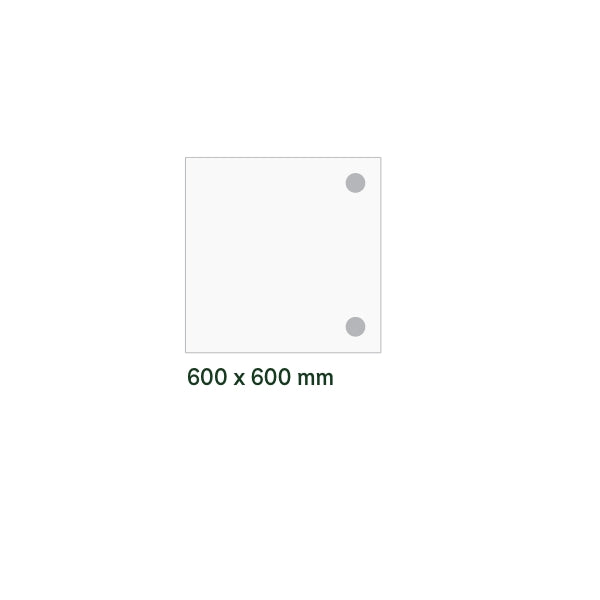 Ergoff Skrivebord, tilbyg DNA Birk 600x600 mm I-ben Hvid – Skrivebordstilbyg (billede 2)