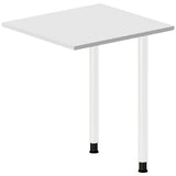 Skrivebord, tilbyg DNA Lys grå 600x600 mm I-ben Hvid – image 1