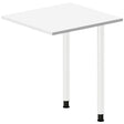 Ergoff Skrivebord, tilbyg DNA Hvid 600x600mm I-ben Hvid – Skrivebordstilbyg (billede 1)