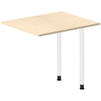 Ergoff Skrivebord, tilbyg DNA Birk 800x600 mm I-ben Hvid – Skrivebordstilbyg (billede 1)